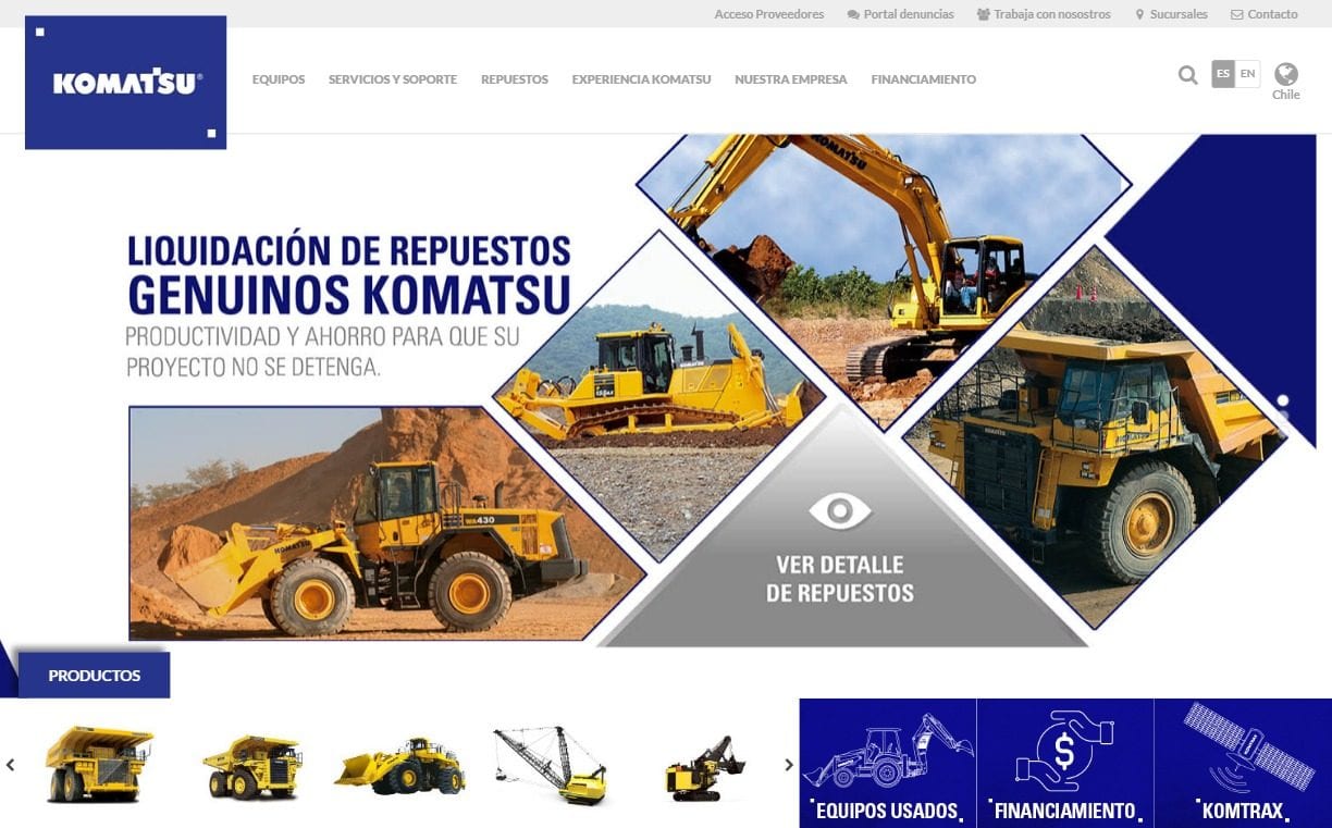 Komatsu Website