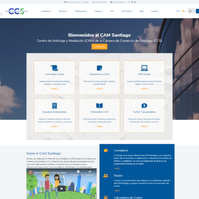 Sitio web y tienda online CAM Santiago (CCS)
