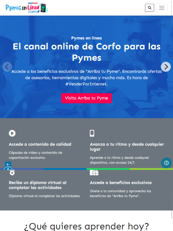 Sitio web Pymes en Línea