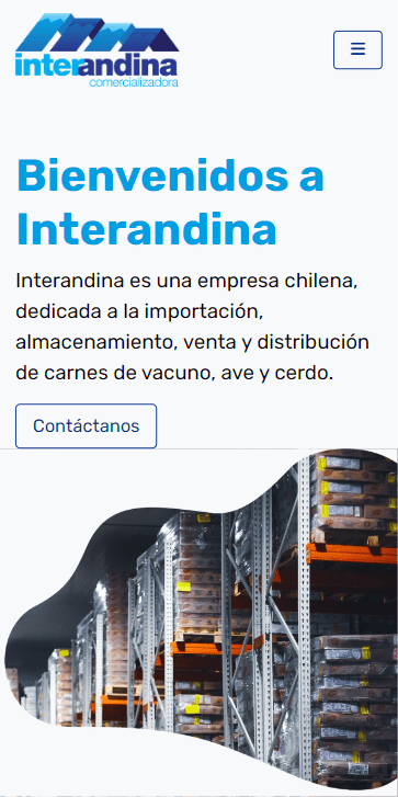 Sitio web Interandina
