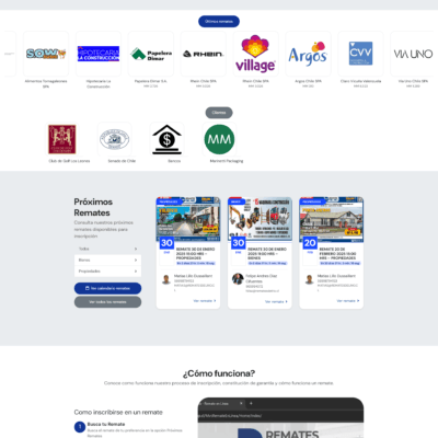 Sitio web Remates del Río