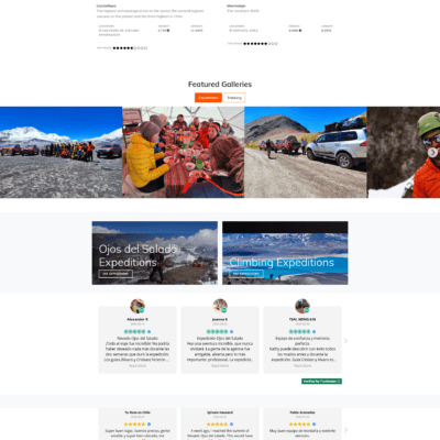 Sitio web High Mountain Experience (HME)