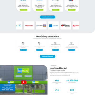 Sitio web Uno Salud Dental