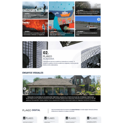 Sitio web Revista Planeo