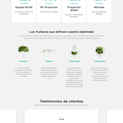 Sitio web Ecos Chile