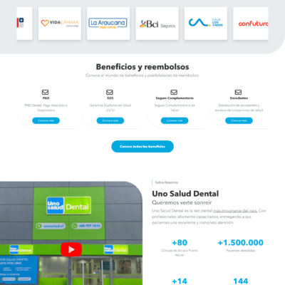 Sitio web Uno Salud Dental
