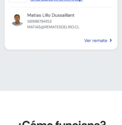 Sitio web Remates del Río mobile