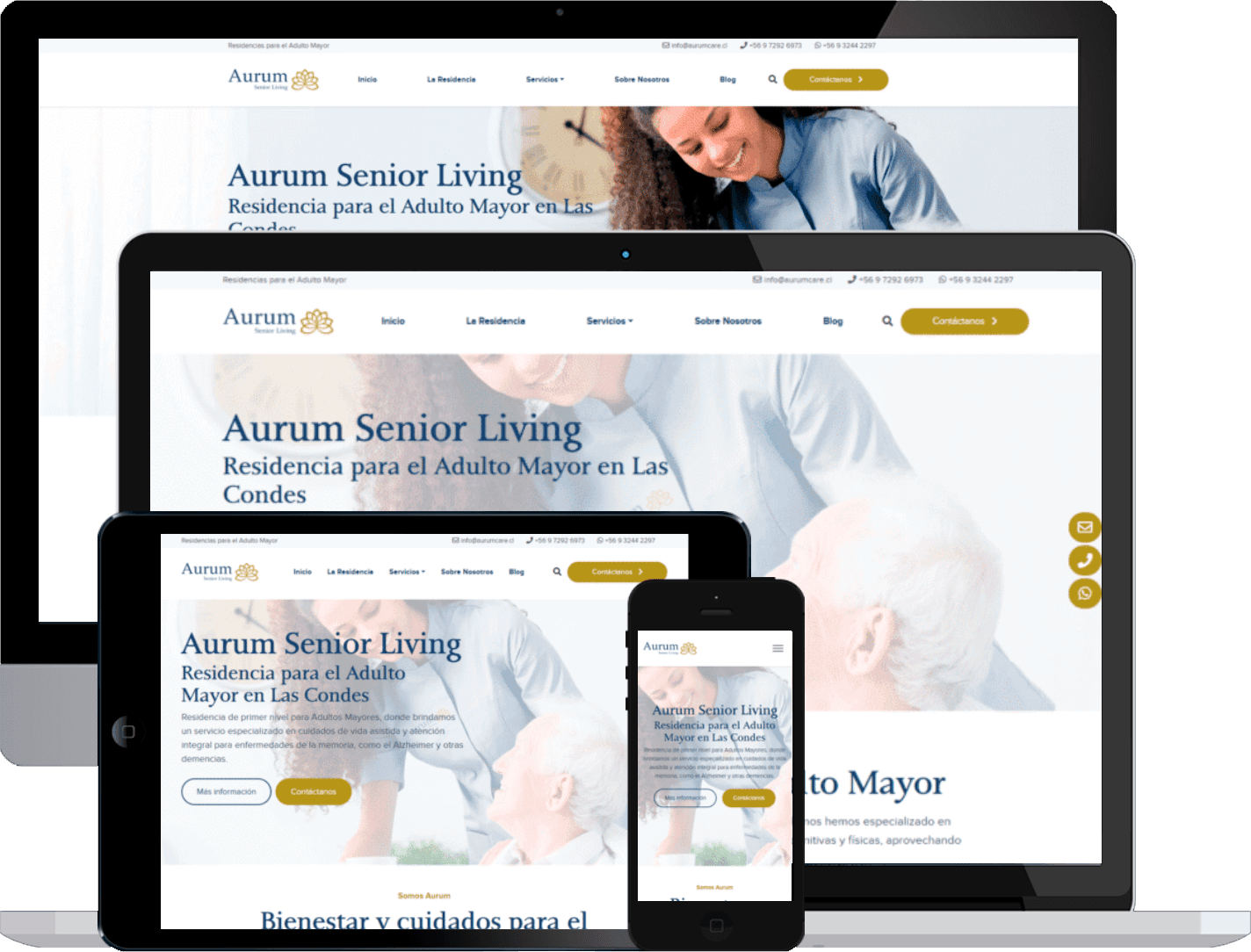Sitio web Aurum Care
