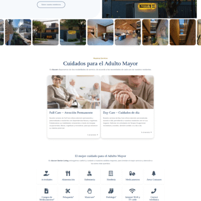 Sitio web Aurum Care