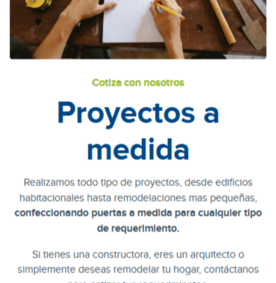 Sitio web y cotizador online Tramasa