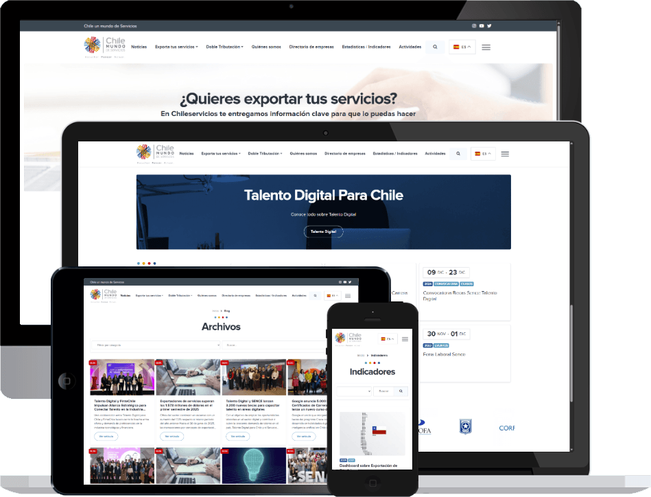 Sitio web Chile Servicios