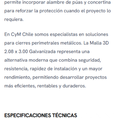 E-commerce CYM Chile