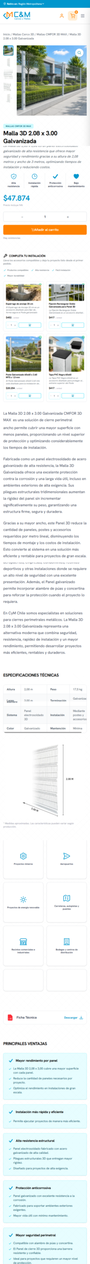 E-commerce CYM Chile