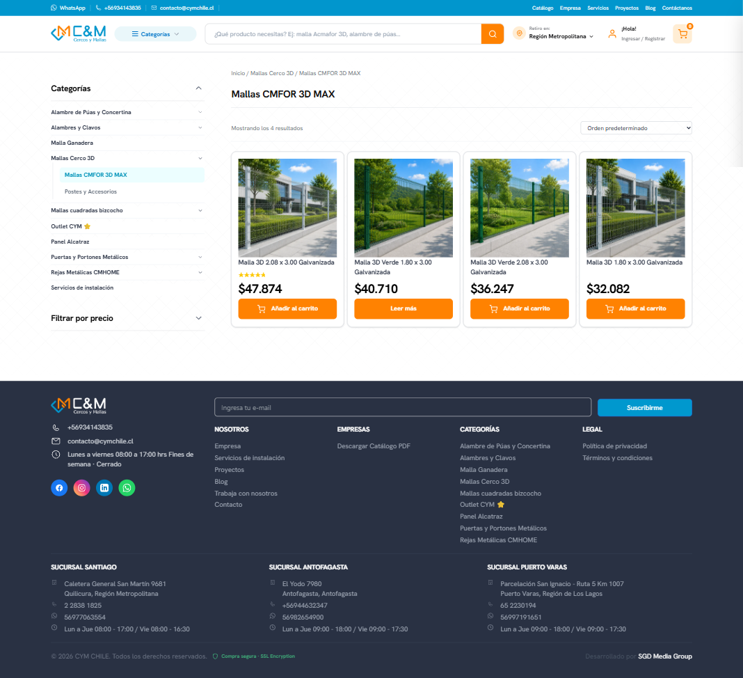 E-commerce CYM Chile