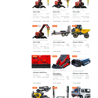 Sitio web Mkina / MTech